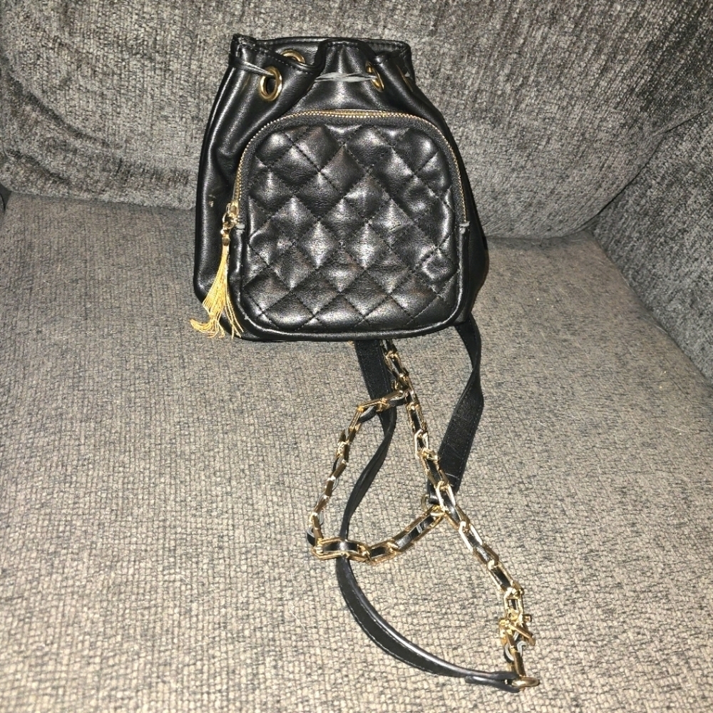 Free People | Quilted Chain Backpack Purse